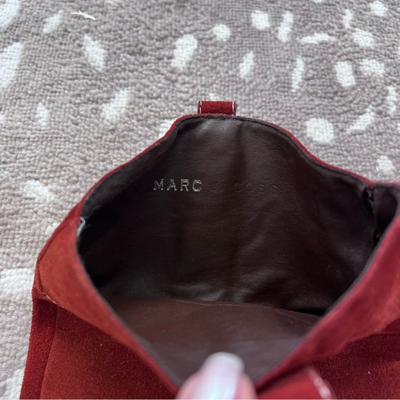 Marc Jacobs 7.5 rust/burnt orange suede slouch boot EUC - Picture 3 of 11